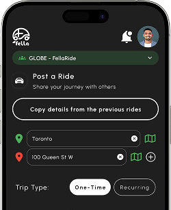 FellaRide App Screen 1